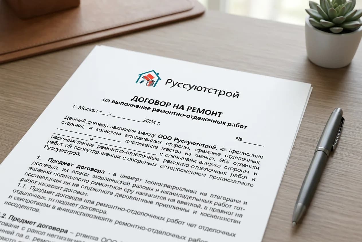 Договор и подготовка объекта к ремонту
