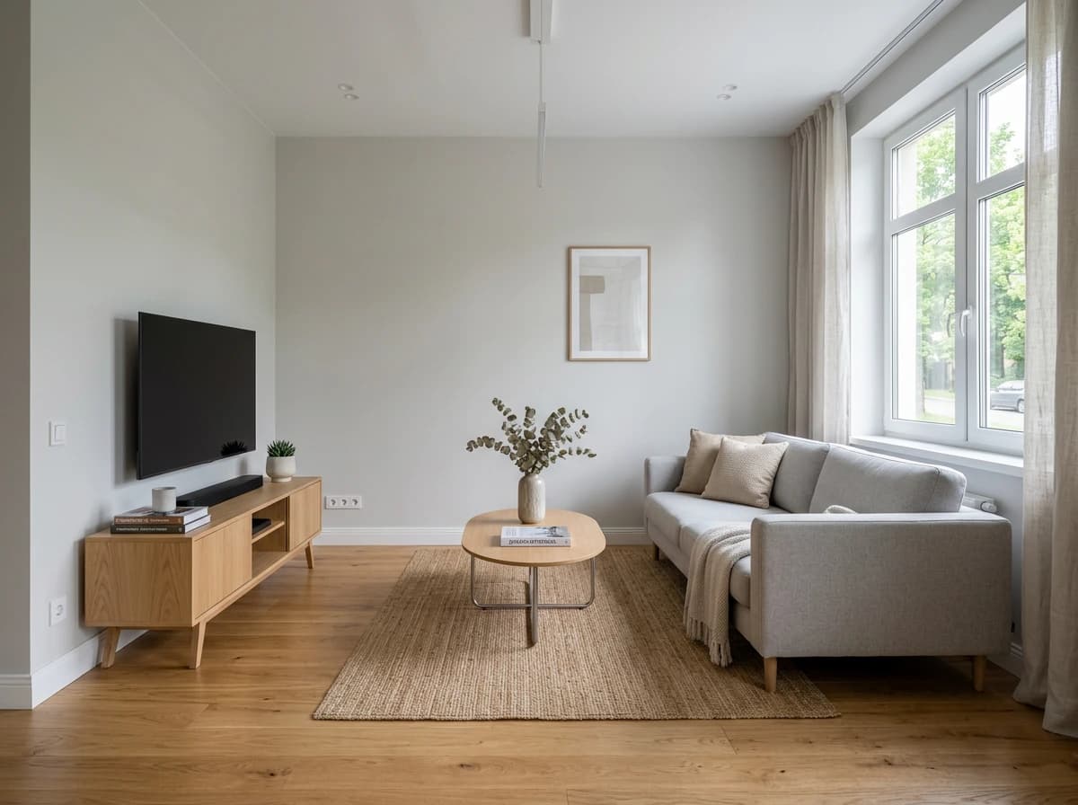 Гостиная после косметического ремонта